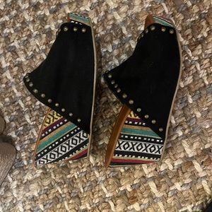 Bohemian style wedges